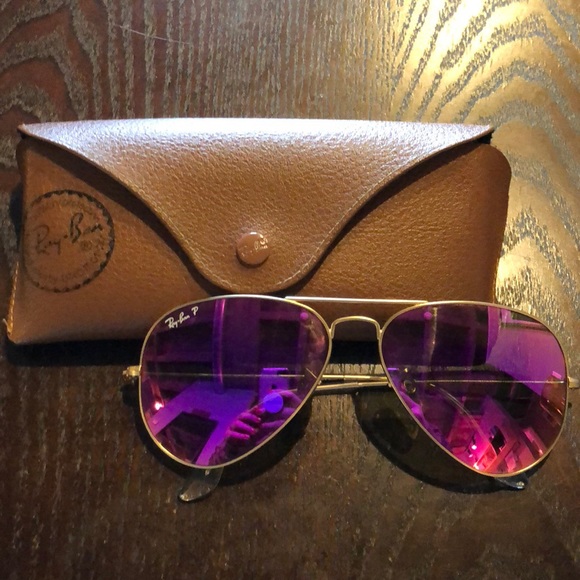 ray ban pink flash